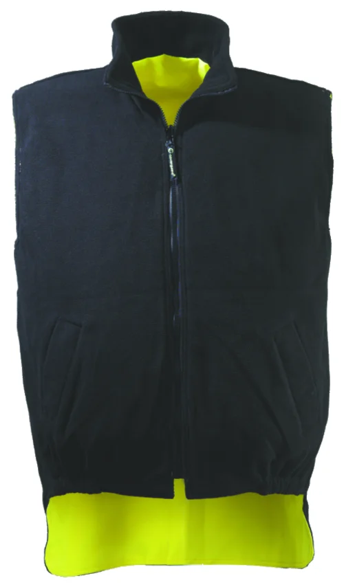 Gilet de travail polaire sans manche haute visibilité HI-WAY - Jaune Fluo image