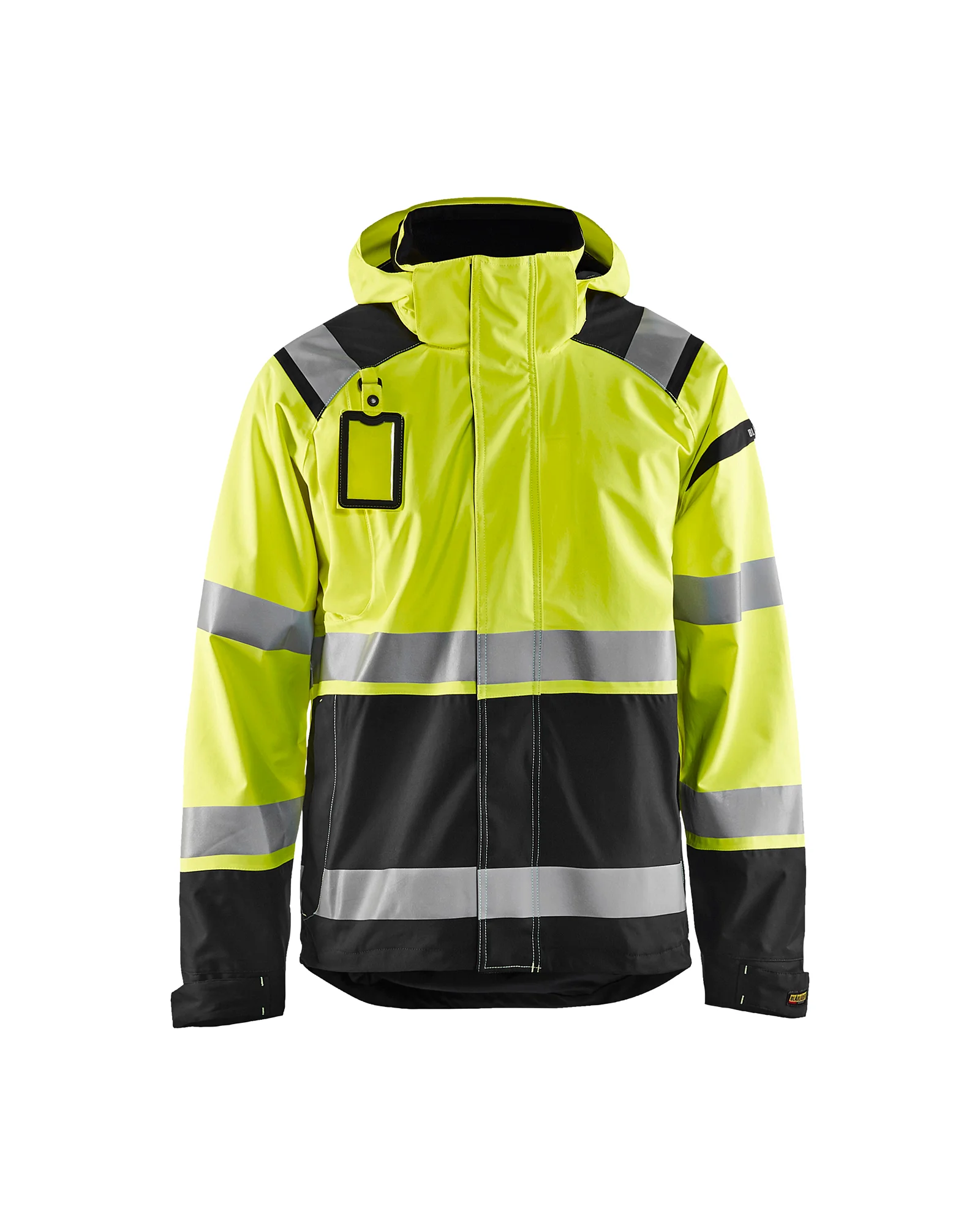 Veste de travail hardshell stretch 2D haute visibilité 4987 - Jaune fluo/Noir image