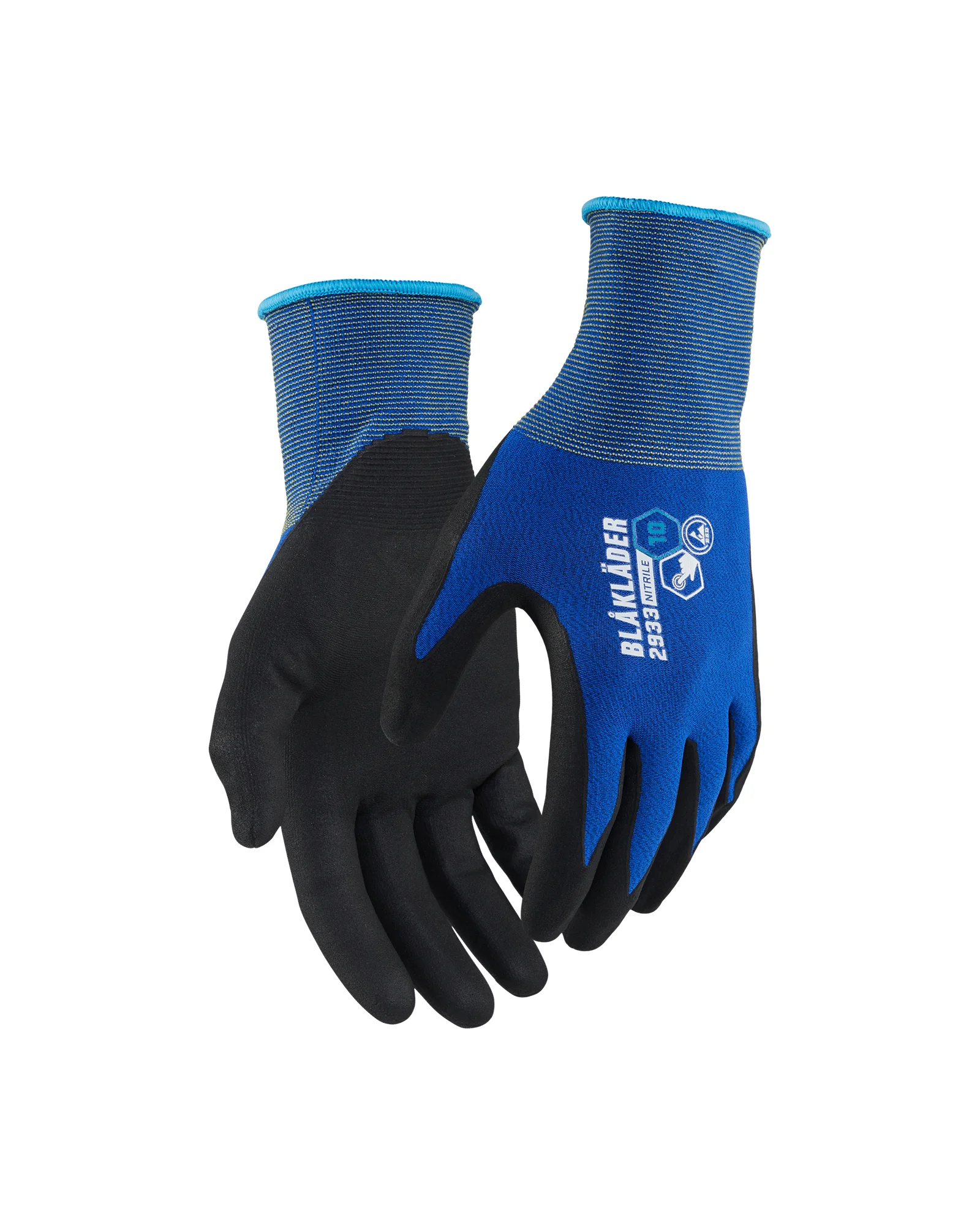 Lot de 12 paires - Gants de travail tactiles en nitrile trempé 2933 - Bleu roi image