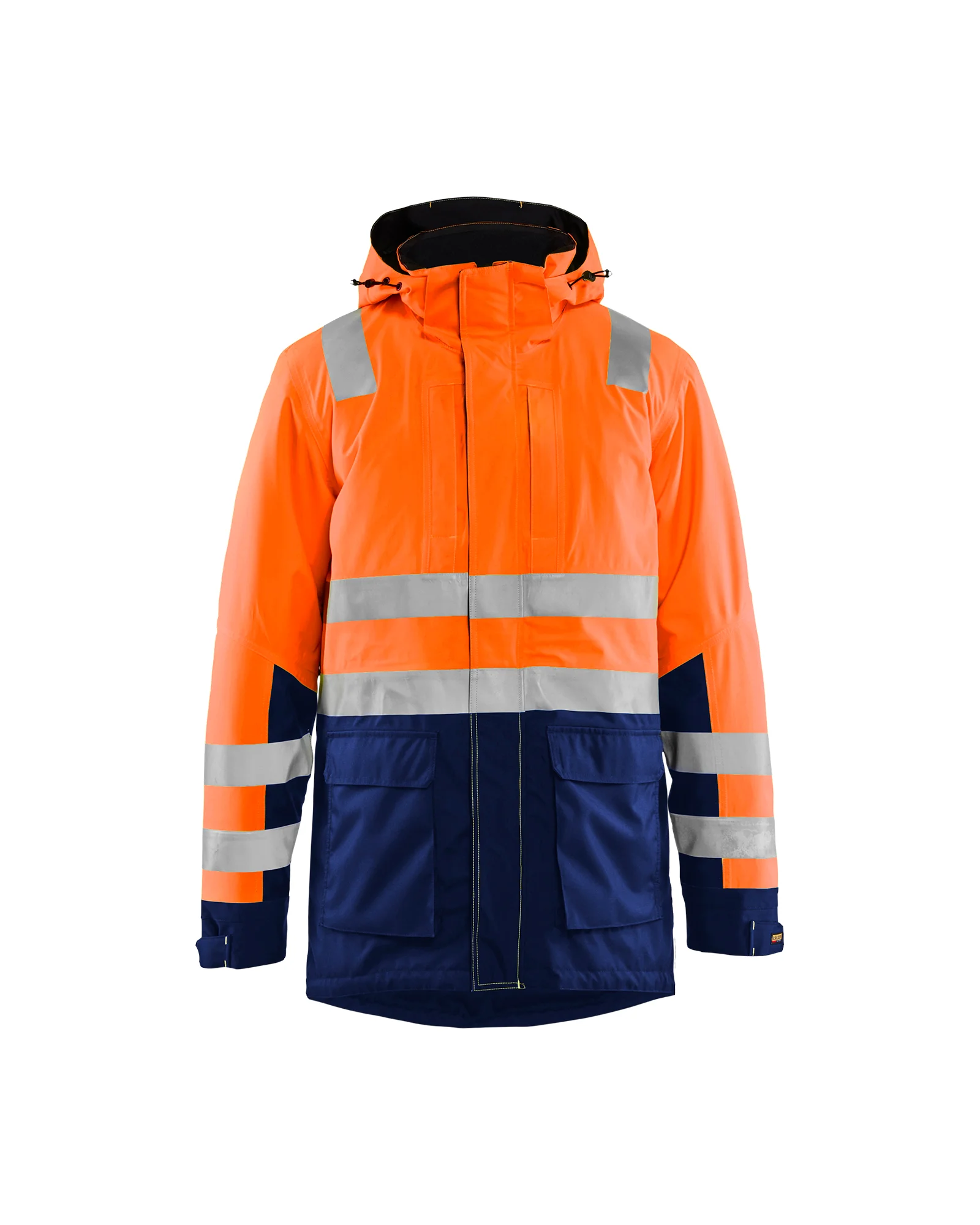 Parka de travail hiver haute visibilité 4495 - Orange fluo/Marine image