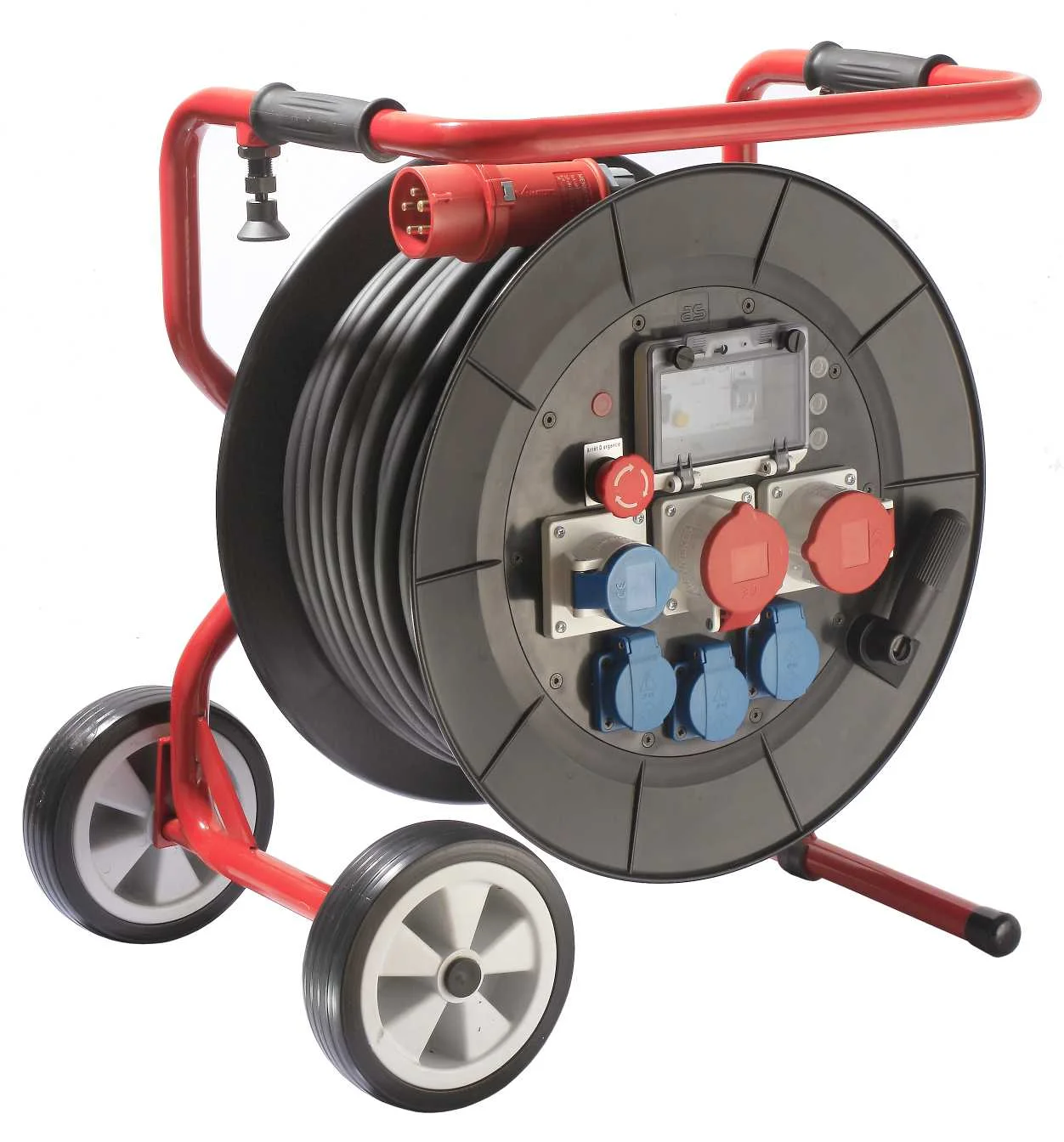 ENROULEUR MAMMOUTH ROULANT 11kW H07RN-F 5G2,5 3 PRISES NF + 1 PRISE CEI 1PNT/16A/230V + 2 PRISES CEI 3PNT/16A/400V IP44 image