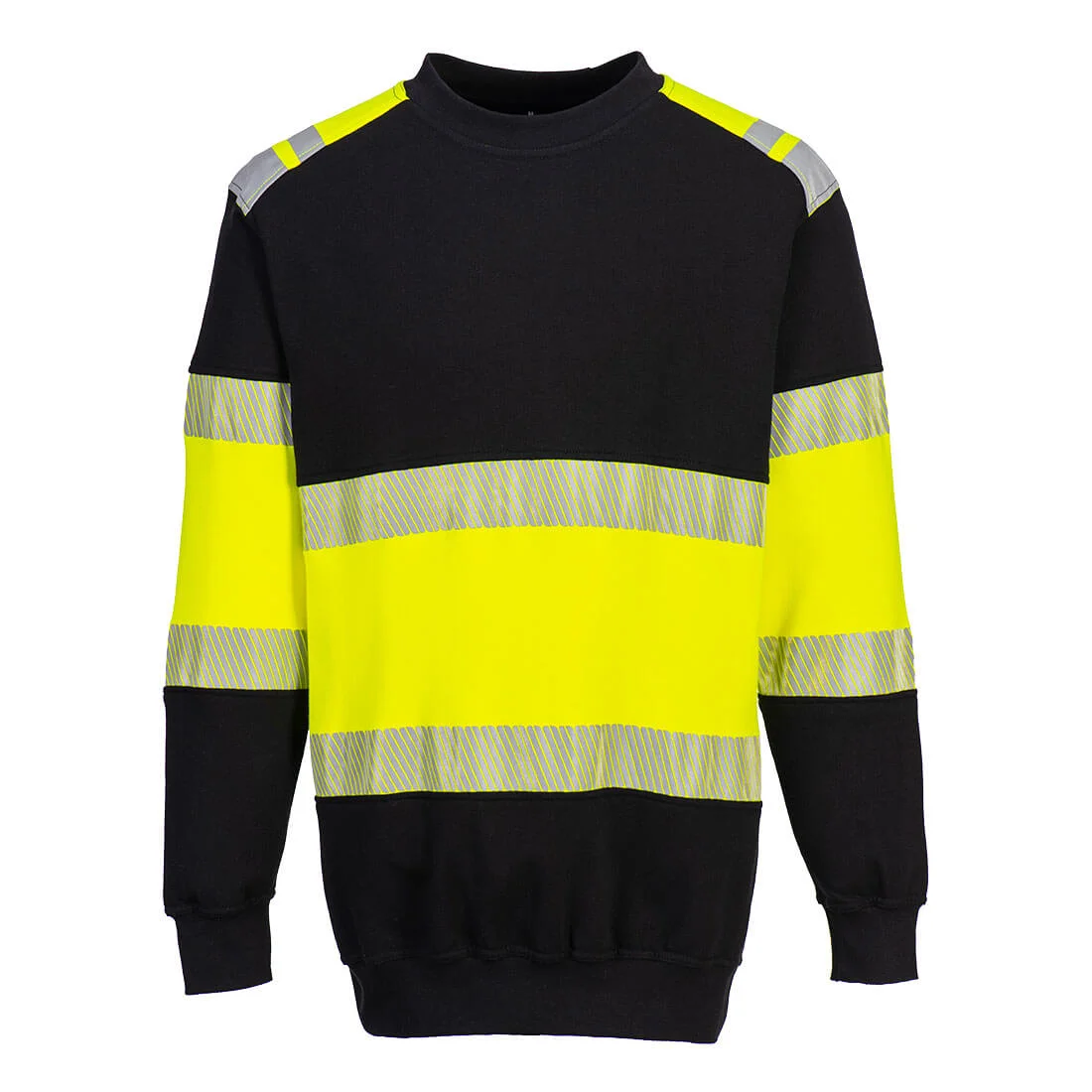 Sweat-shirt PW3 résistant à la flamme de classe 1 Jaune/Noir image