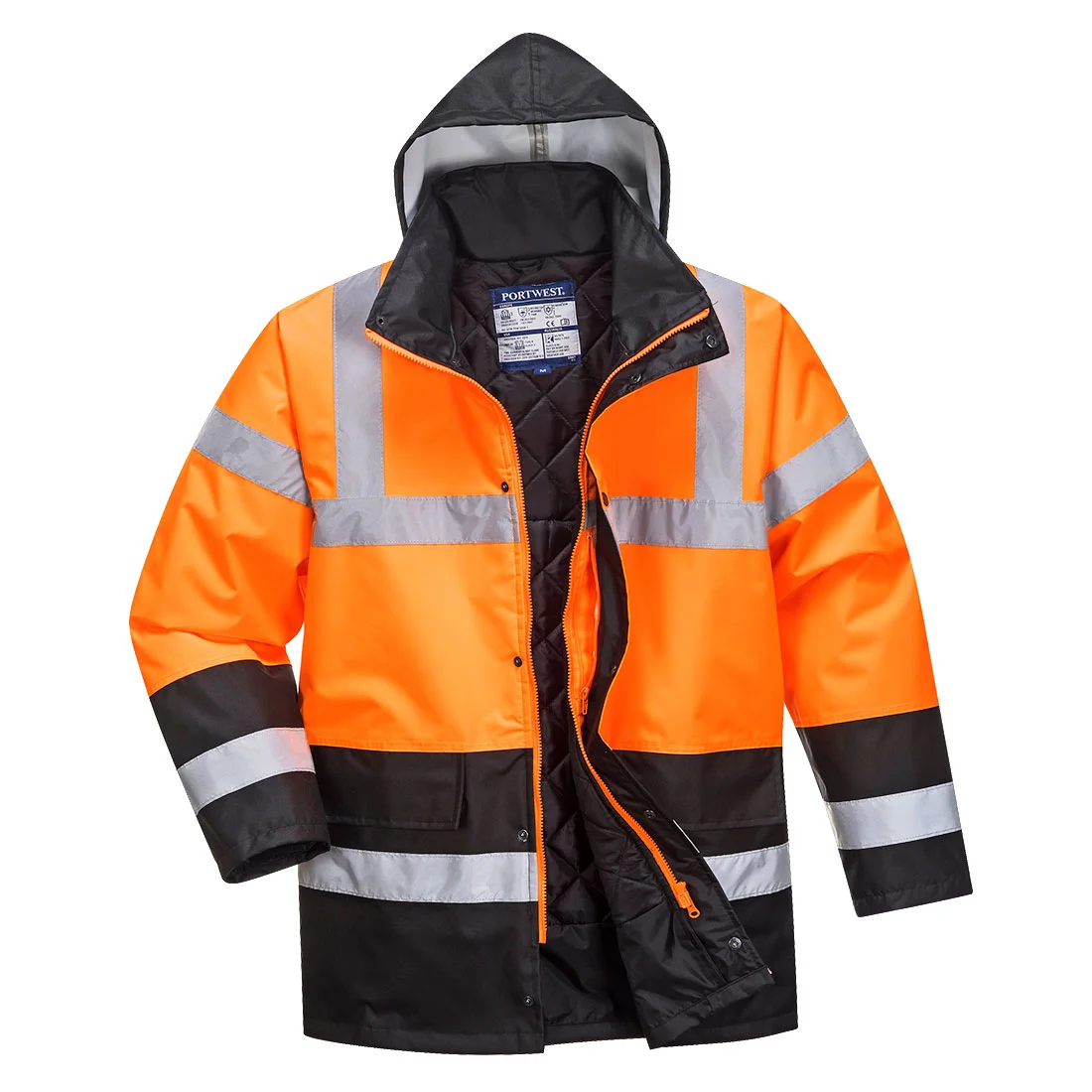 Parka HV Bicolore Orange/Noir image