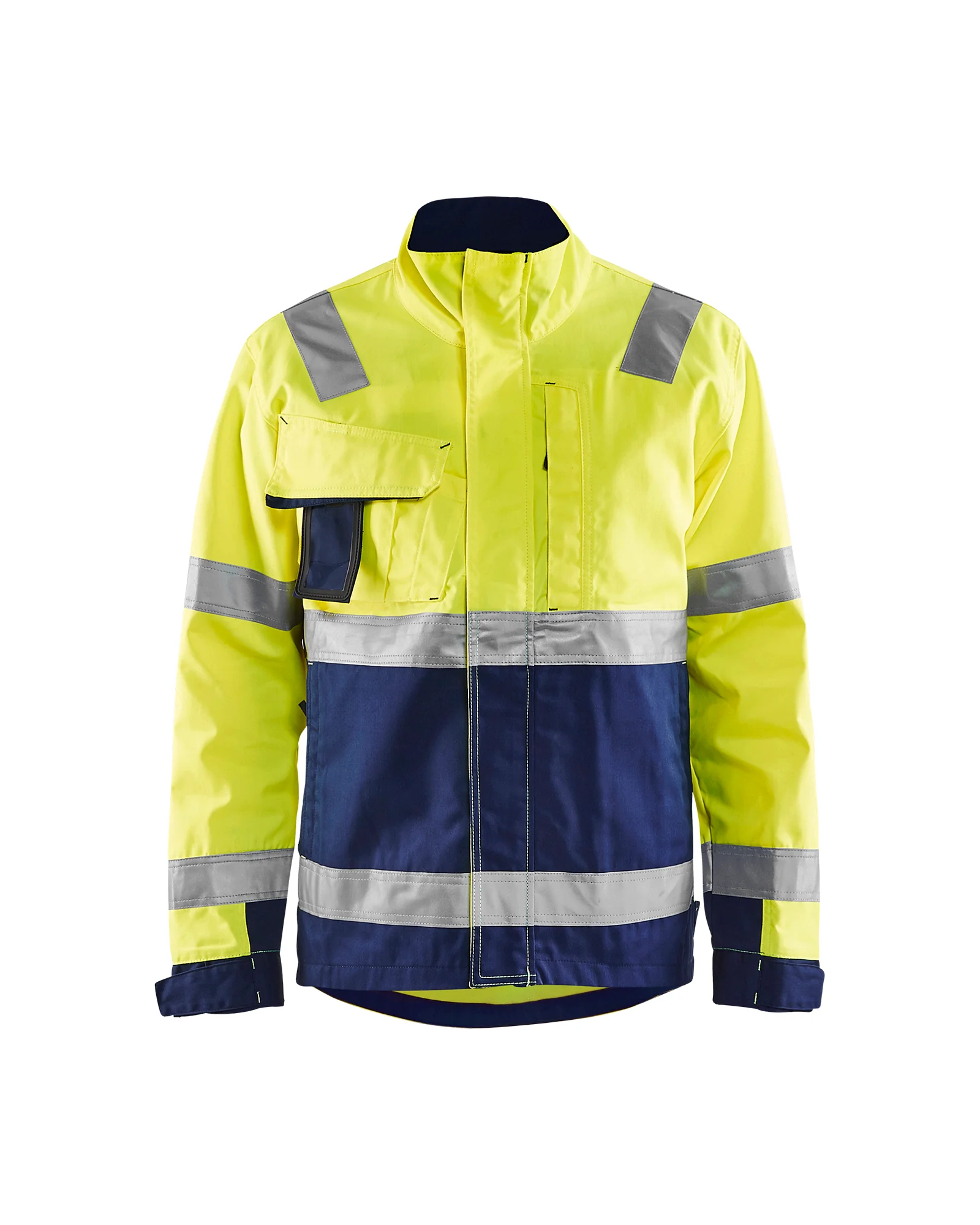 Veste de travail haute visibilité 4064 - Jaune fluo/Marine image