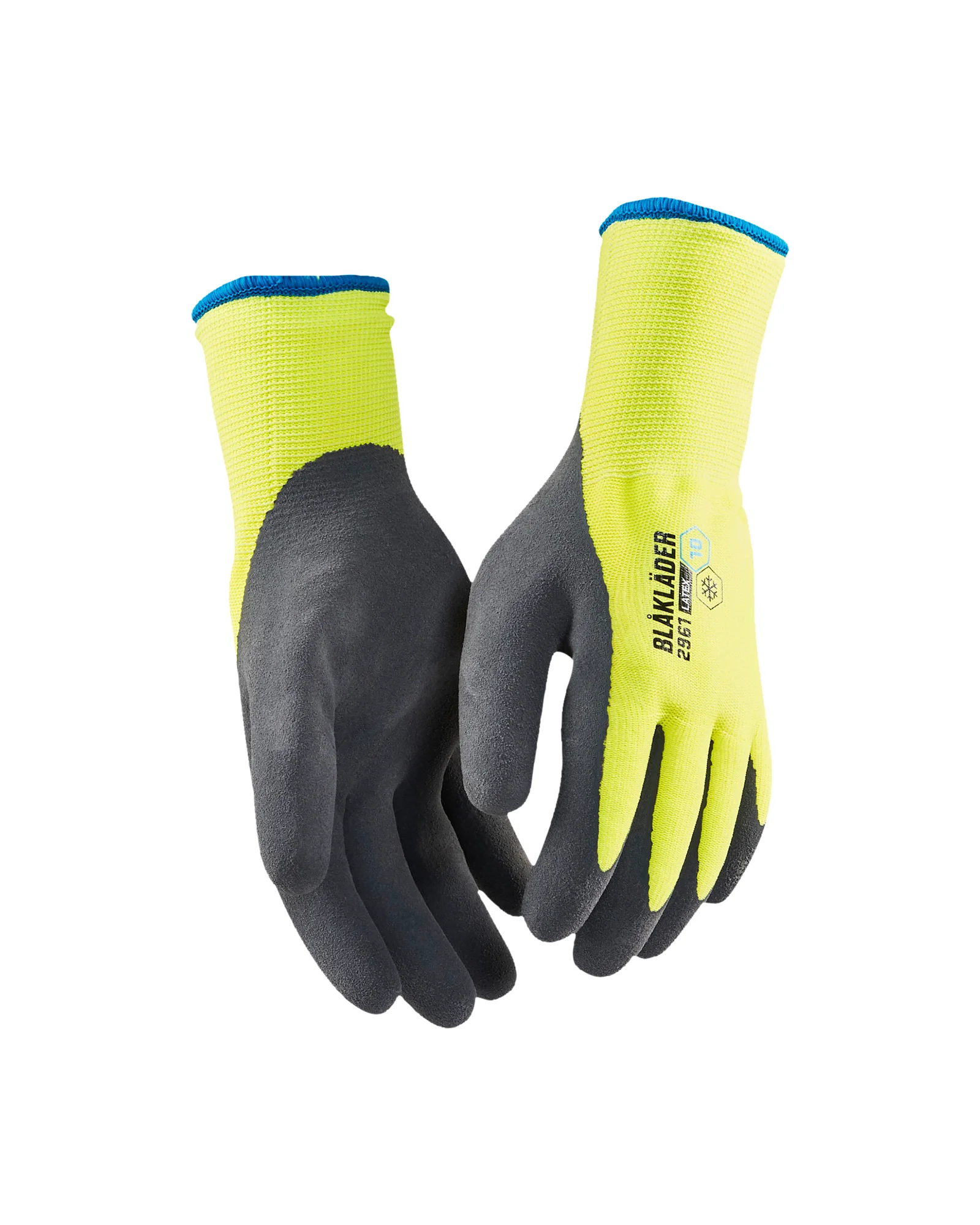 Lot de 6 paires - Gants artisan doublés latex trempé 2961 - Jaune fluo image