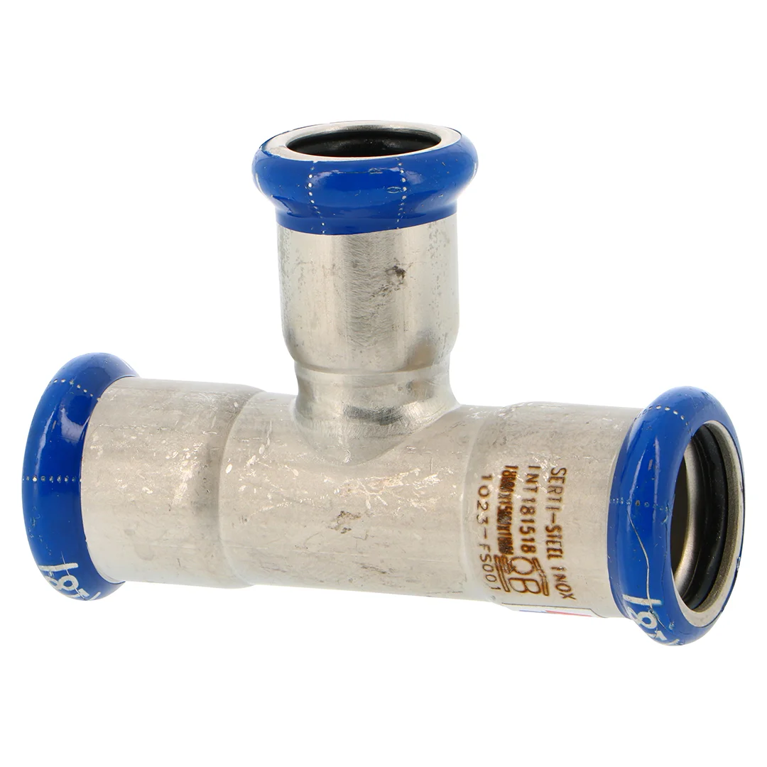 Té inégal à sertir SERTIsteel Inox - Empreinte M image