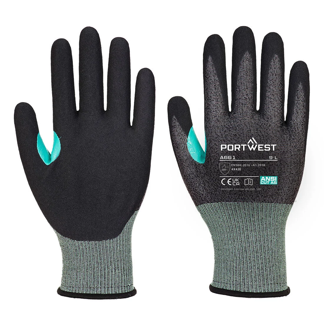 Gants CS anti coupures Nitrile E18 Noir image