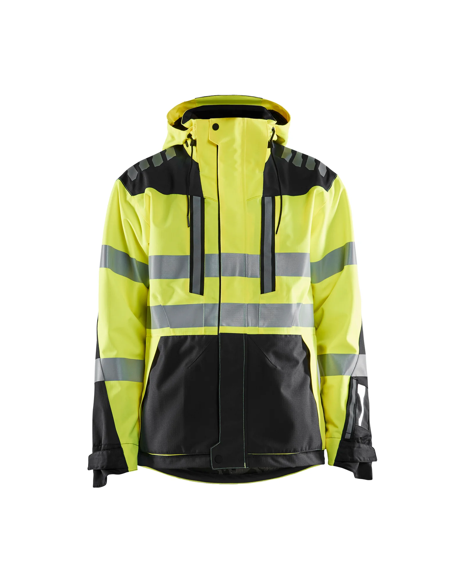 Veste de travail hardshell stretch 2D haute visibilité 4496 - Jaune fluo/Noir image