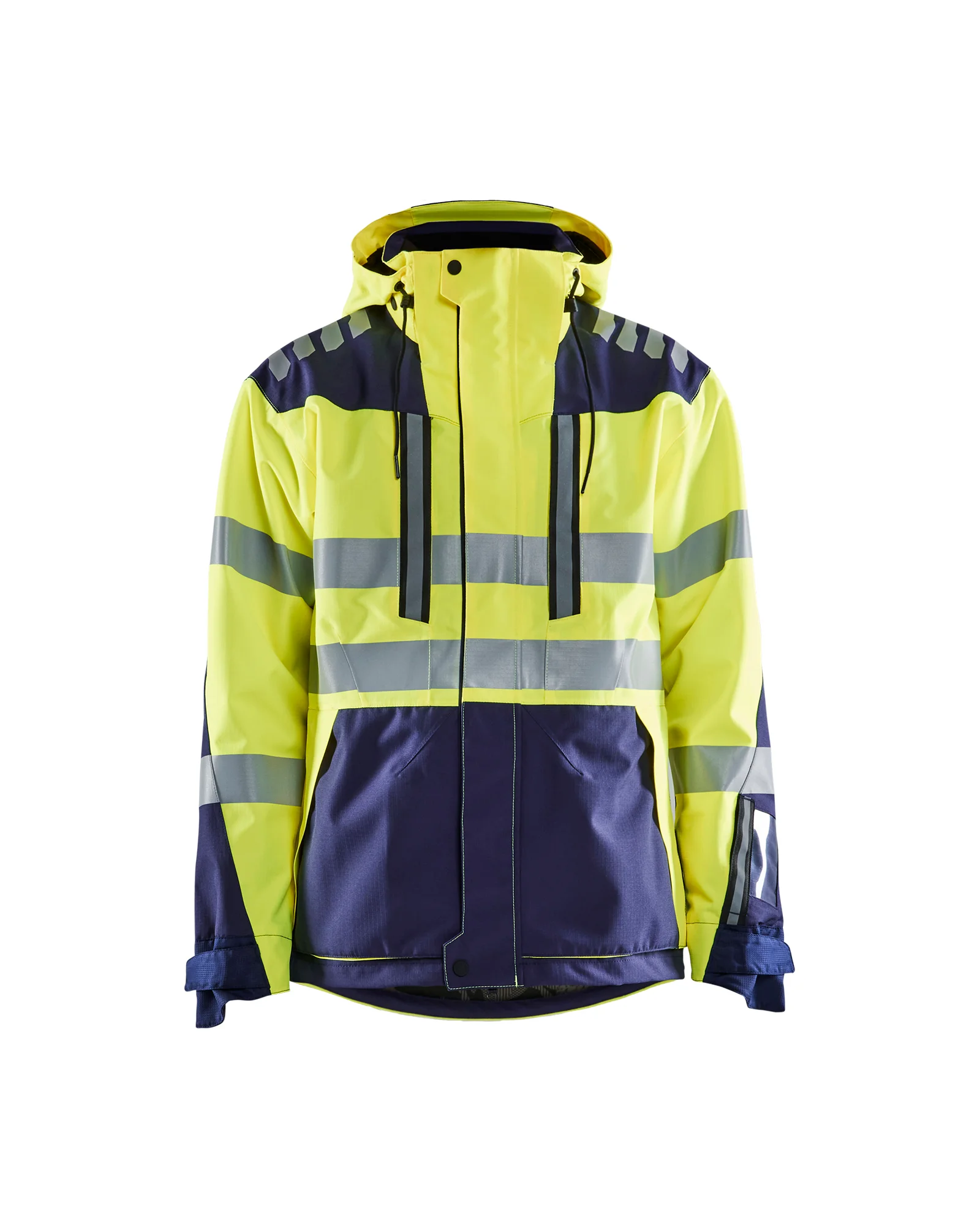 Veste de travail hardshell stretch 2D haute visibilité 4496 - Jaune fluo/Marine image