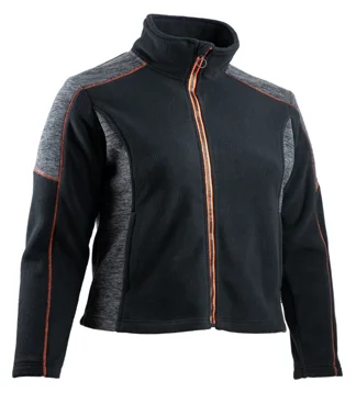 Veste de travail polaire Femme AVA - GRIS CHINÉ/NOIR image