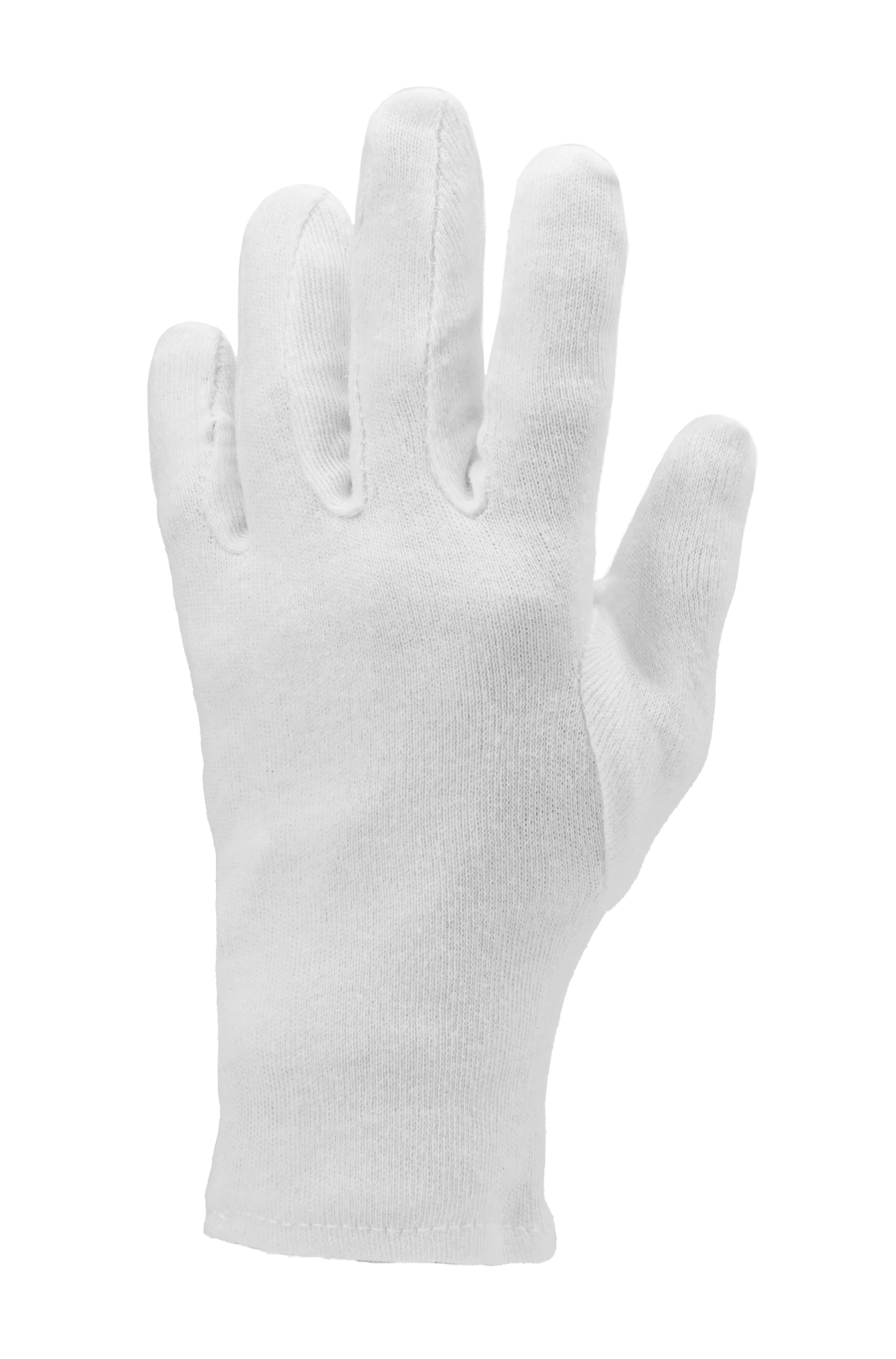 Lot de 600 - Gants poly - coton interlock blanchi - coupe fourchette image
