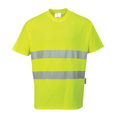 T-shirt confort coton Jaune image