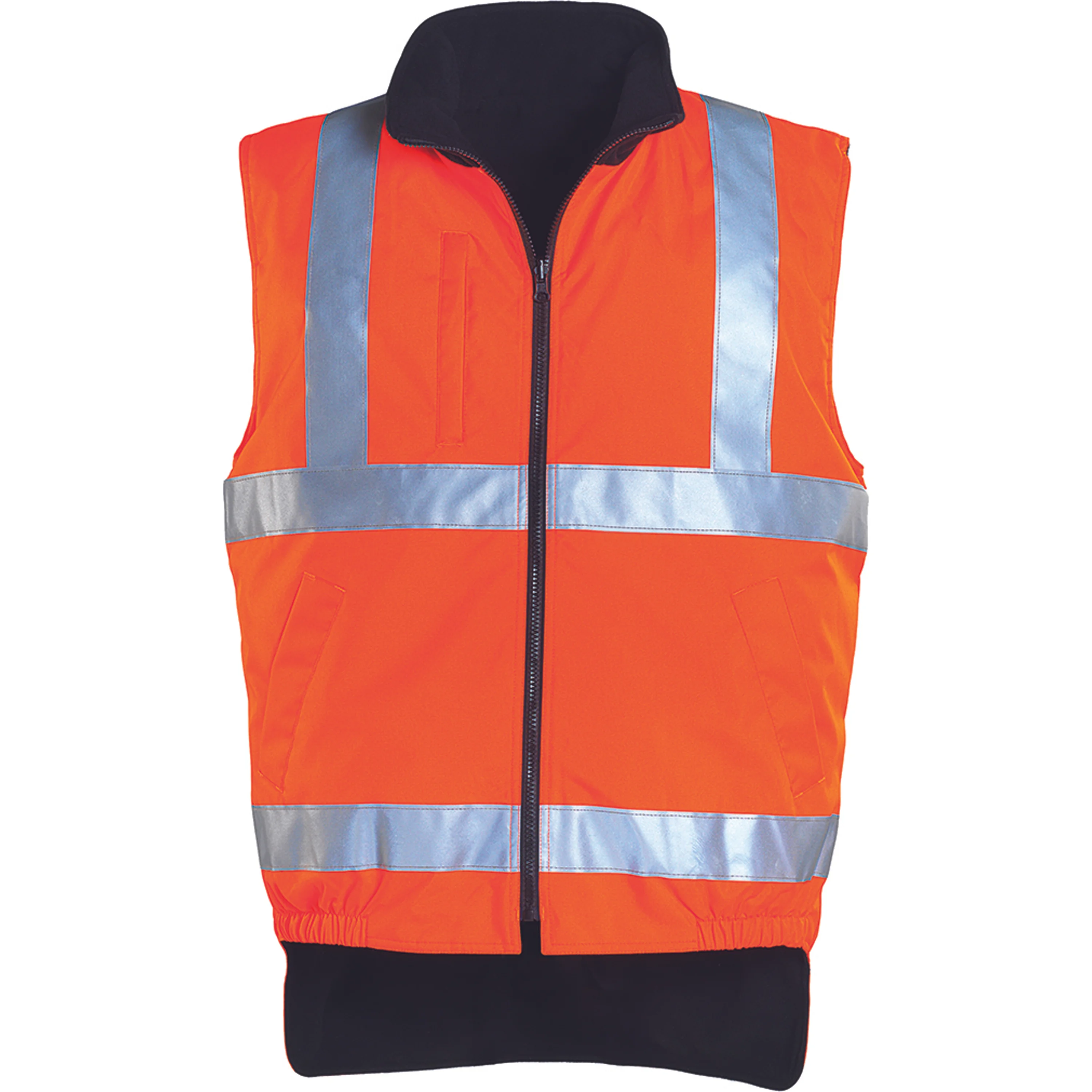 Gilet de travail polaire sans manche haute visibilité HI-WAY - Orange Fluo image
