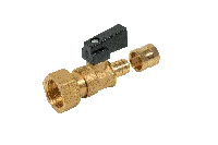 VANNE A GLISSEMENT PORTEE PLATE ECROU TOURNANT + BAGUE image