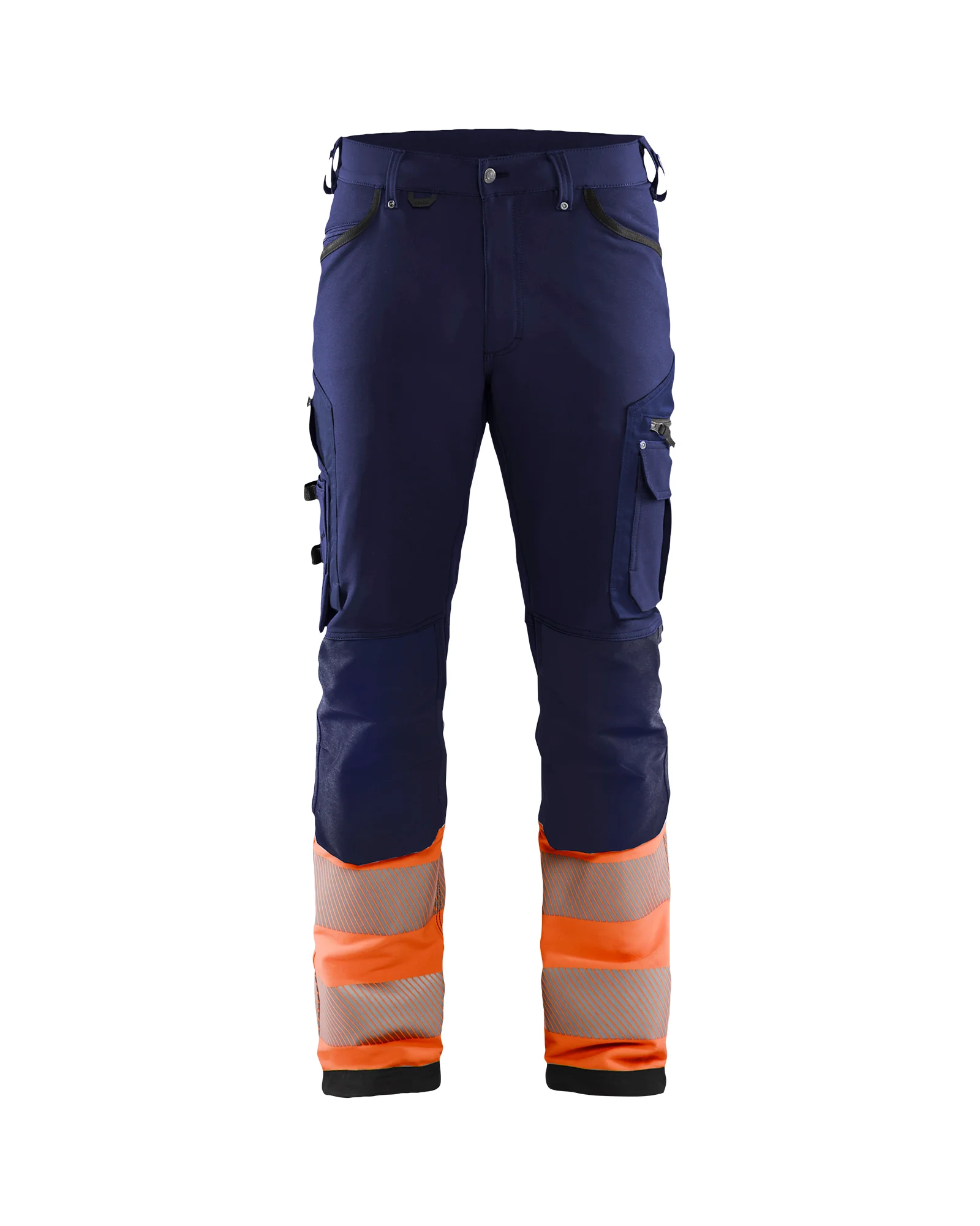 Pantalon de travail stretch haute visibilité classe 1 1193 - Marine/Orange image