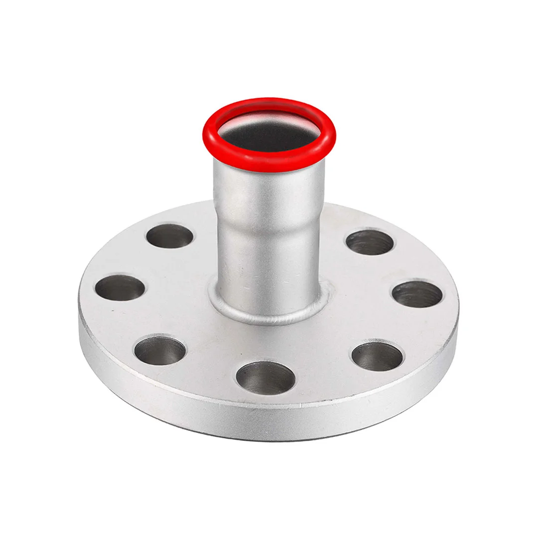 Raccord à bride femelle électrozingué à sertir SERTIsteel Carbone- Empreinte M image