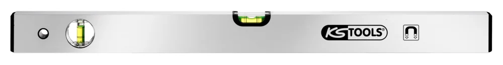 Niveau rectangulaire aluminium anodisé aimanté, 600 mm image