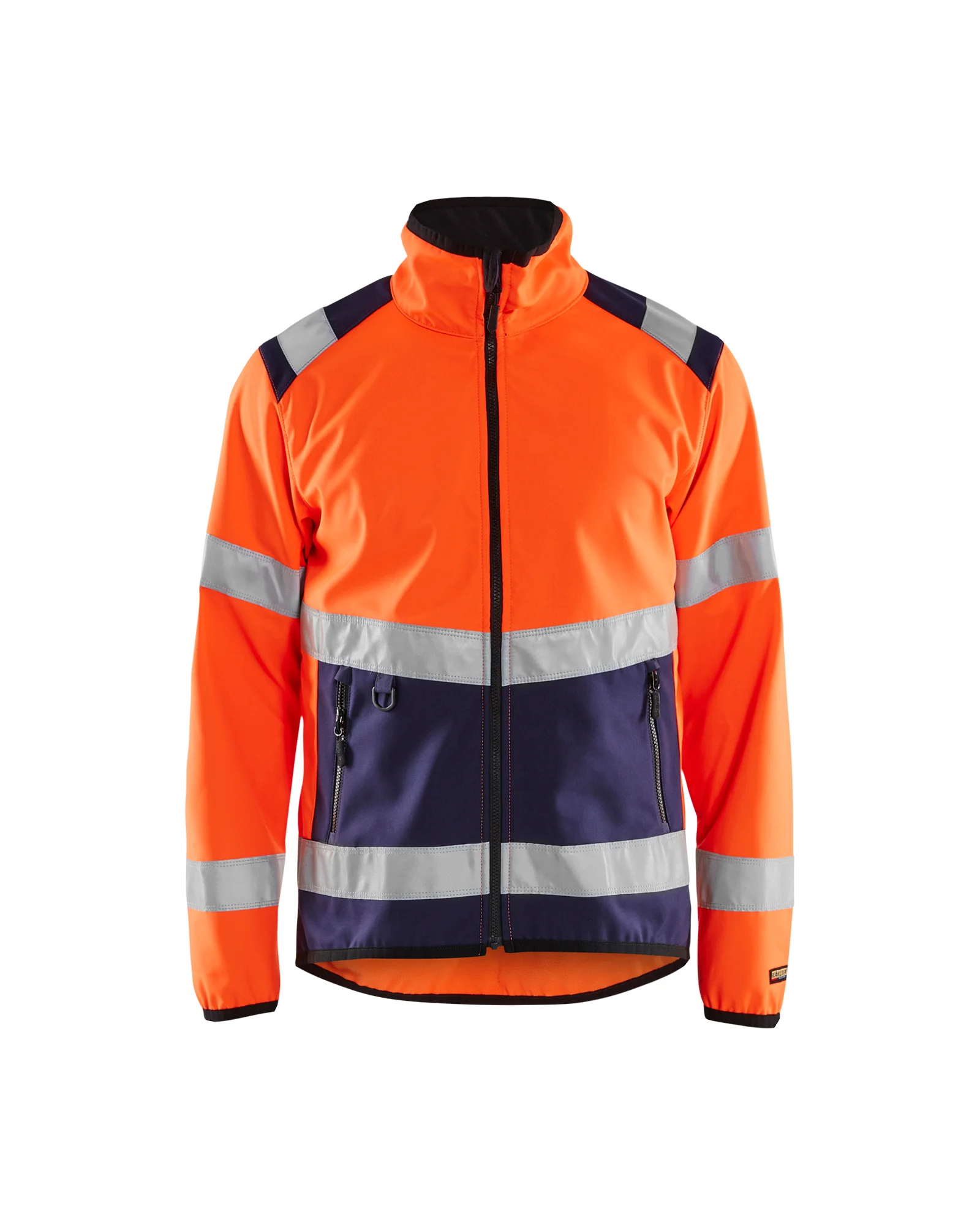 Veste de travail softshell haute visibilité 4877 - Orange fluo/Marine image
