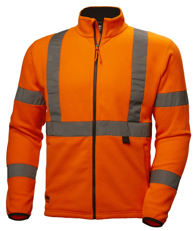 Veste de travail zippée polaire haute visibilité ADDVIS - Orange image