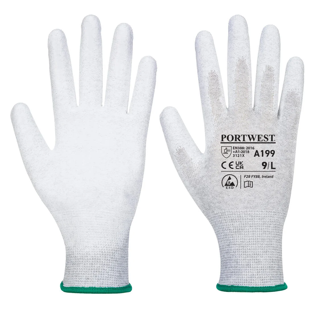 Gants paume enduit PU antistatique Gris image