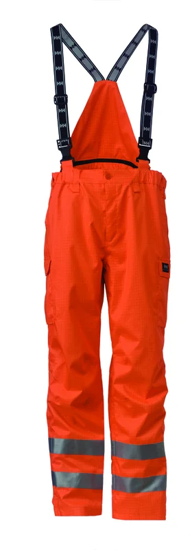 Pantalon de travail à bretelles imperméable haute visibilité ROTHENBURG III - Orange image