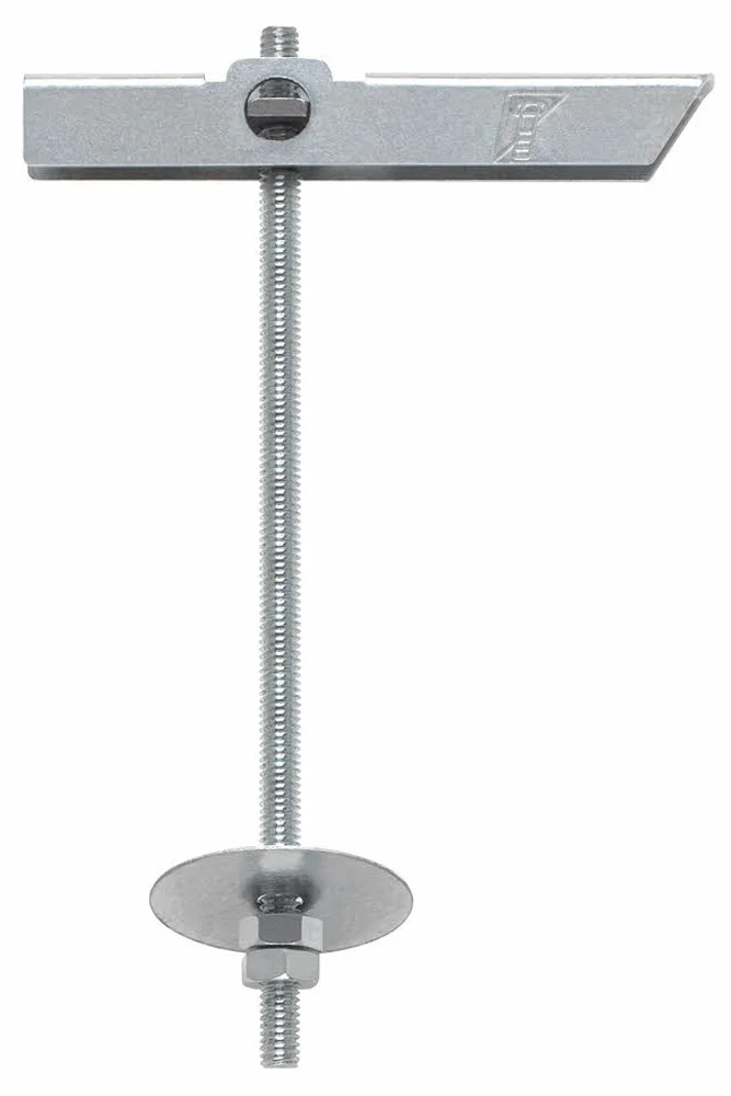 Boite de 50 - Cheville à bascule pour fixation en plafond dans matériaux creux - Segment de tige filetée - Zingué image