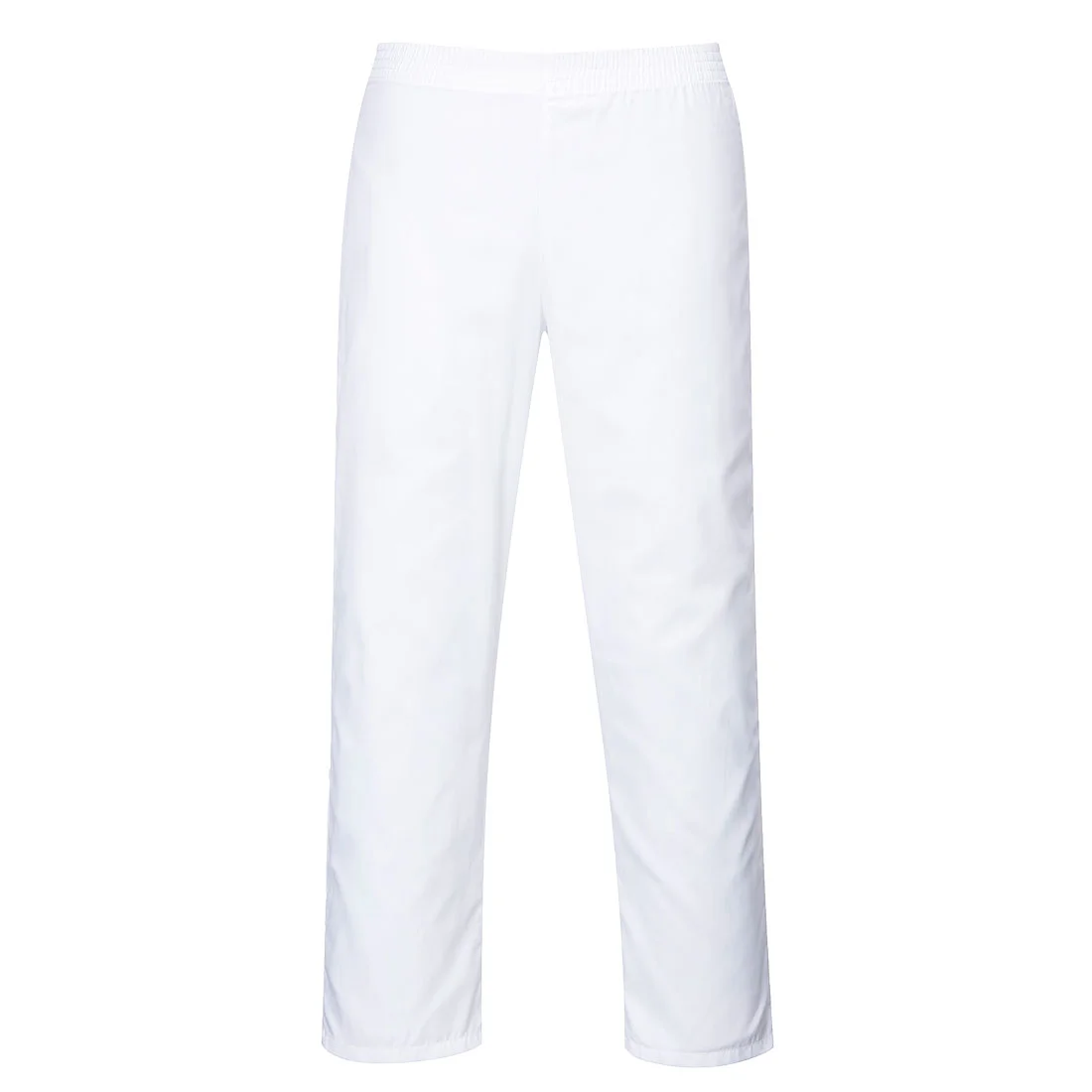 Pantalon taille elastiquée blanc image