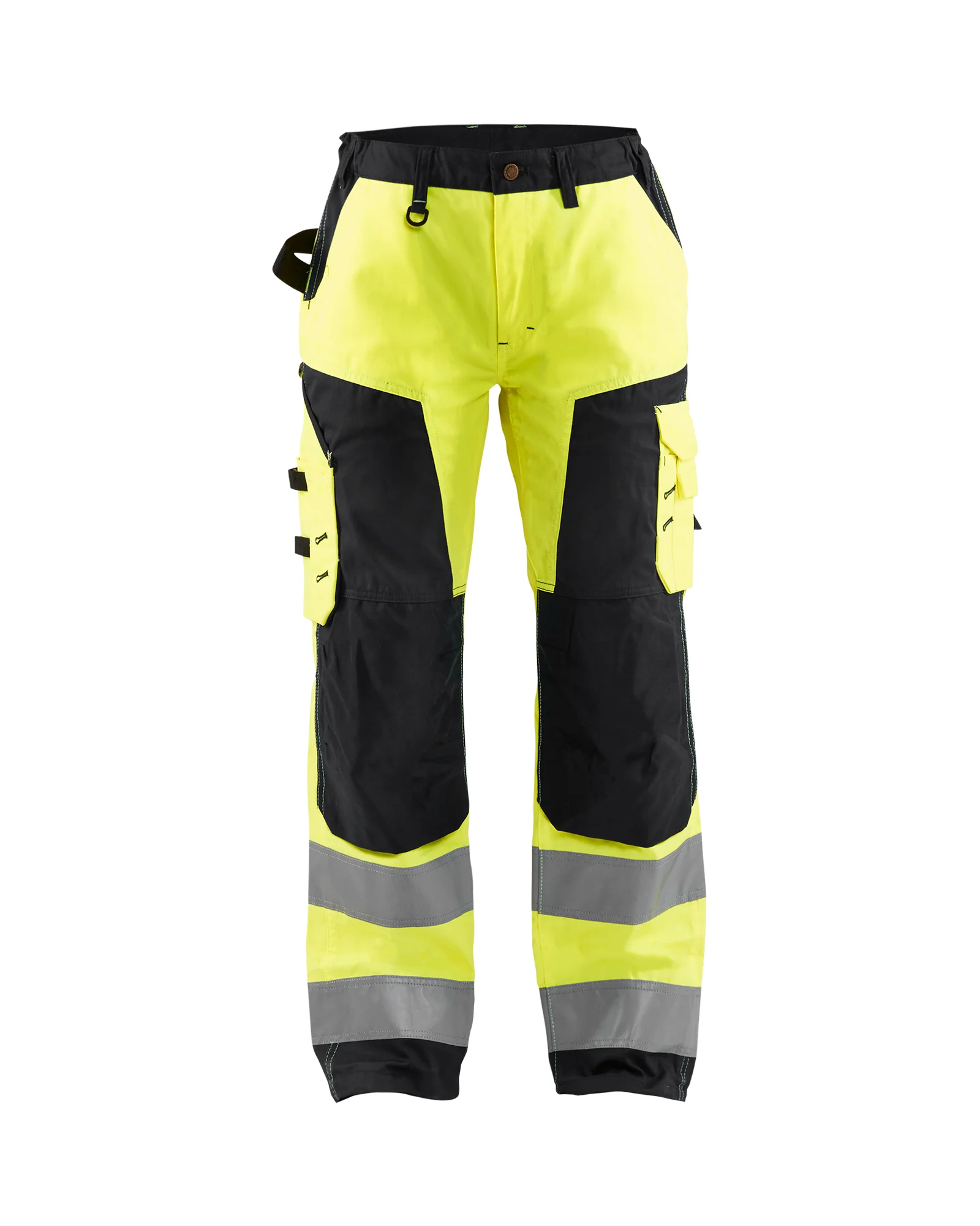Pantalon de travail haute visibilité femme 7155 - Jaune fluo/Noir image