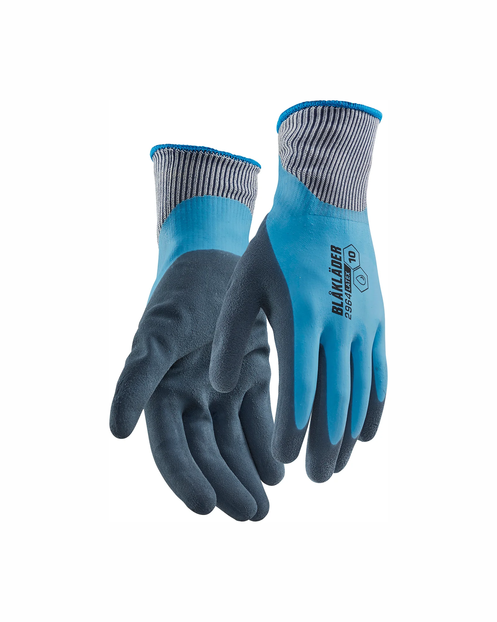Lot de 6 paires - Gants de travail latex trempé 2964 - Bleu image