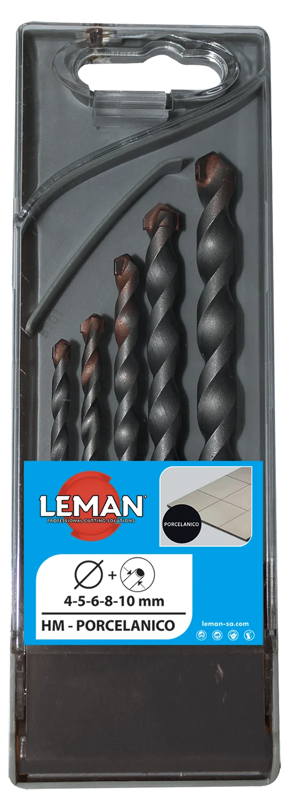 Coffret 5 forets cylindrique carrelage Classic image