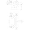 Mitigeur thermostatique Blade bain douche image 1