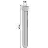 Flexible lisse antitorsion F / F 1/2“ 1,75 m image 1