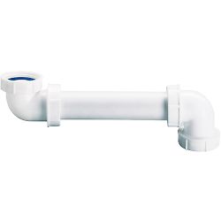 Tubulure lavabo bi-matière avec joints intégrés ⌀32 image