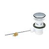 Bonde lavabo/bidet PVC automatique à clapet inox recouvrant - sans tirette image 0