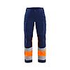 Pantalon de travail stretch haute visibilité femme 7161 - Marine/Orange image 0