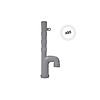 Siphon machine à laver compact simple en ABS PVC ⌀40 sortie verticale image 0