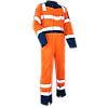 Combinaison de travail HV VIGILANCE - ORANGE FLUO/BLEU NUIT image 0