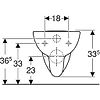 Cuvette WC suspendue nue Bastia Blanc image 3