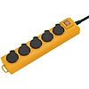Multiprise SUPER-SOLID 5 prises de courant avec clapets - 2m H07RN-F 3G1,5 - Jaune image 0