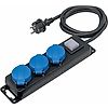 BLOC MULTIPRISES 3 PRISES 2P+T AVEC INTERRUPTEUR CABLE 1,5 M H07RN-F 3G1,5 IP44 image 0