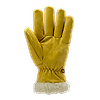 Lot de 6 paires de gants EUROWINTER ISLANDE - Cuir de vachette pleine fleur jaune - Fourrure synthétique en polyamide image 4