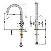 Mélangeur lavabo Induss - chrome image 3