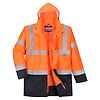 Parka 5 en 1 Essentiel Bicolore Orange/Marine image 7