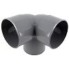 Coude PVC vidange double équerre 87,30 MF 100 image 0