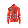 Sweat de travail zippé haute visibilité 3358 - Rouge fluo image 0