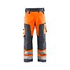 Pantalon de travail haute visibilité 1566 - Orange fluo/Gris anthracite image 0