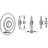 Molette de rechange pour le plastique pour 222.0660 - 103.2001 image 1