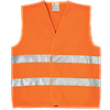 Lot de 50 - Gilet de travail d'été sans manche haute visibilité YARD - Orange Fluo image 5