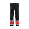 Pantalon de travail haute visibilité stretch 1551 - Noir/Rouge fluo image 0