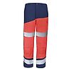 PANTALON POCHES GENOUX FLUO SAFE XP ROUGE FLUO/BLEU MARINE image 0